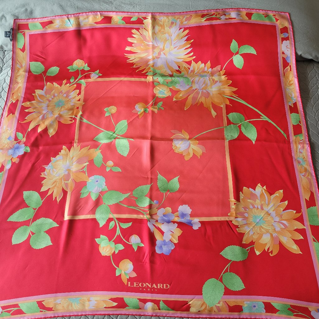 Leonard Paris Silk Twill Scarf